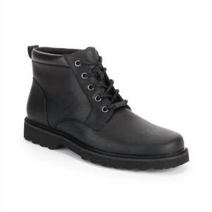 NEW ROCKPORT men's northfield waterproof plain toe boot in black